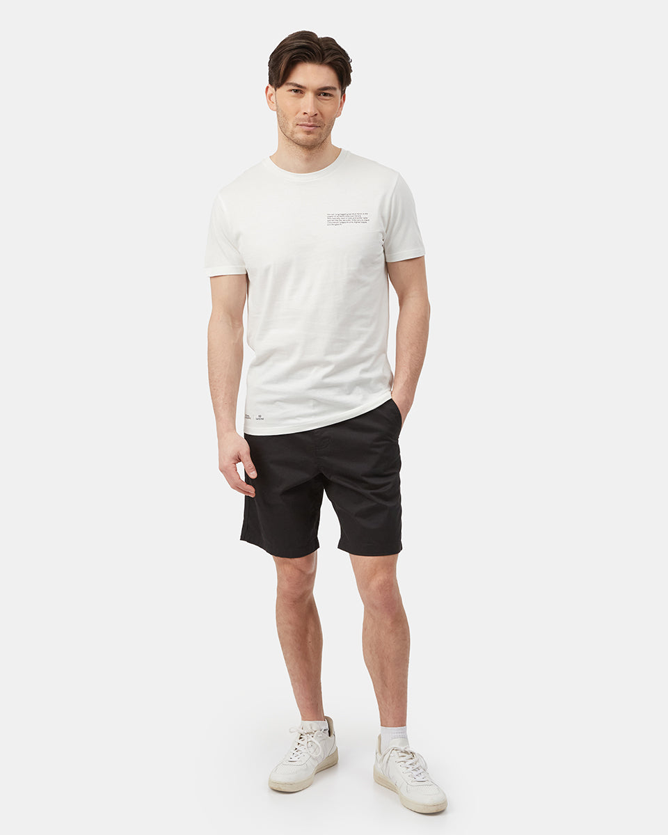 White Men's Graphic Short Sleeve Tee