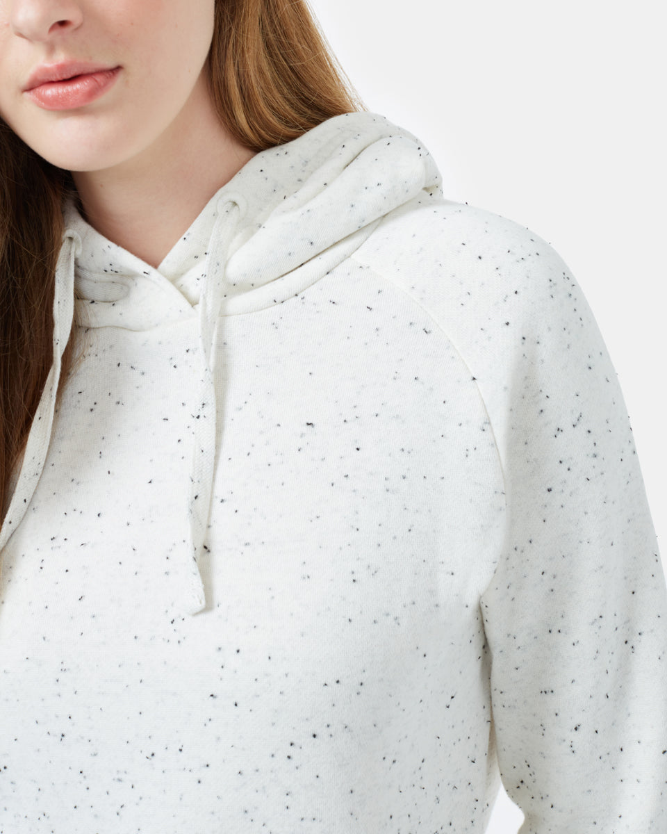 White Organic Cotton Raglan Hoodie