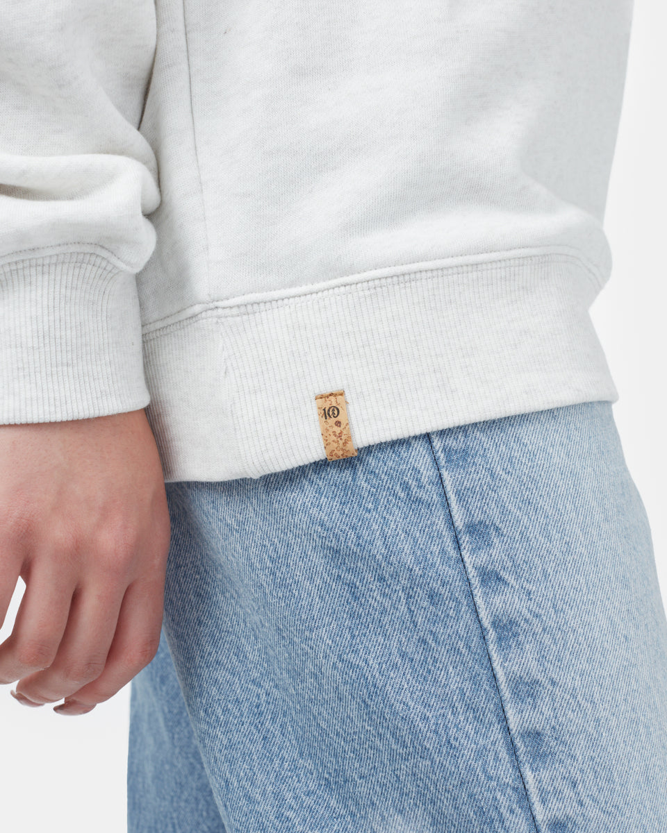 White Women's Graphic Eco-Friendly Pullover