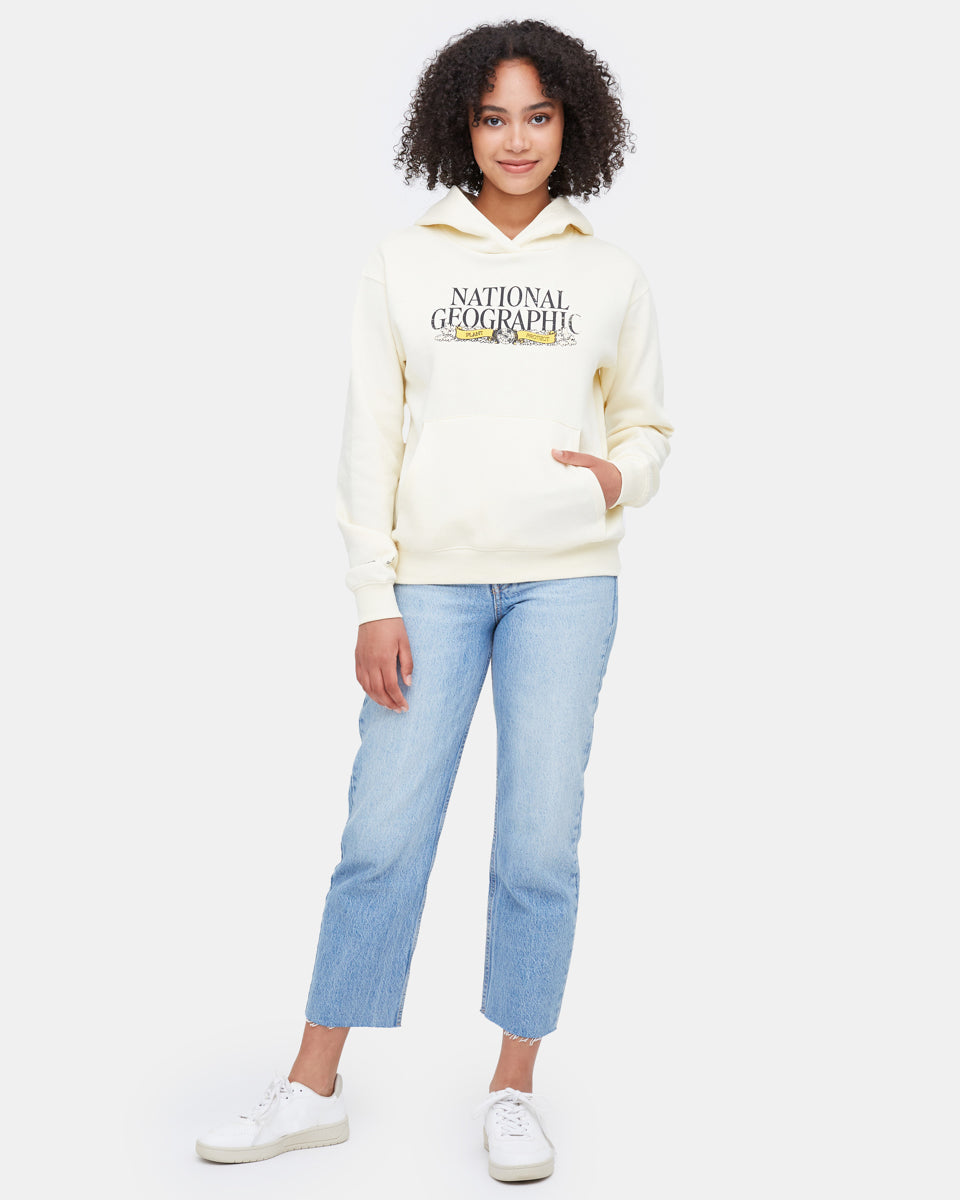 White Women's National Geographic Pullover Hoodie