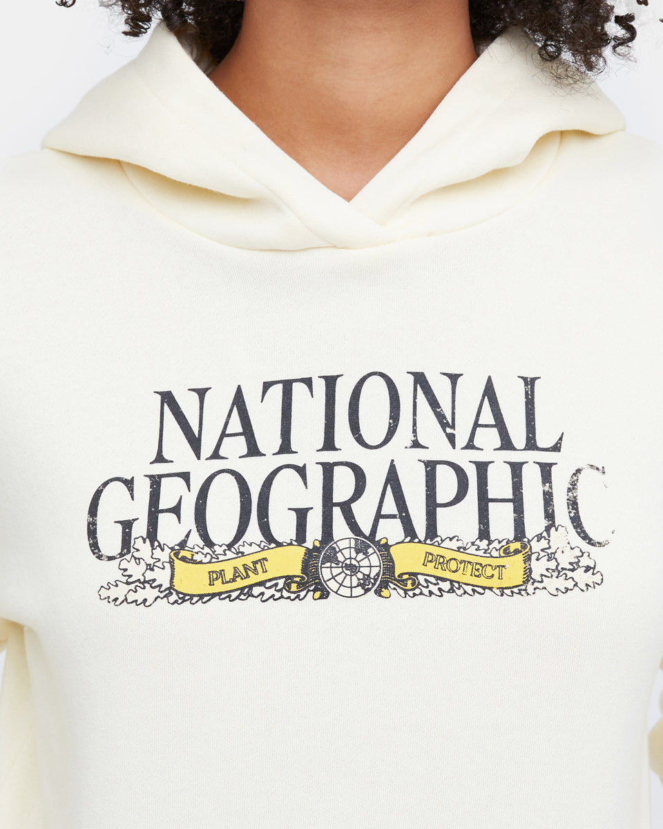 White Women's National Geographic Pullover Hoodie