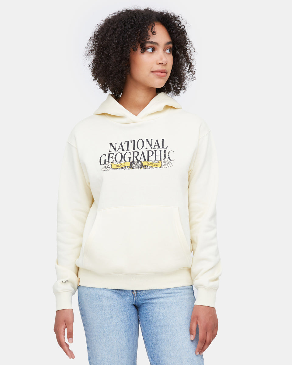 White Women's National Geographic Pullover Hoodie