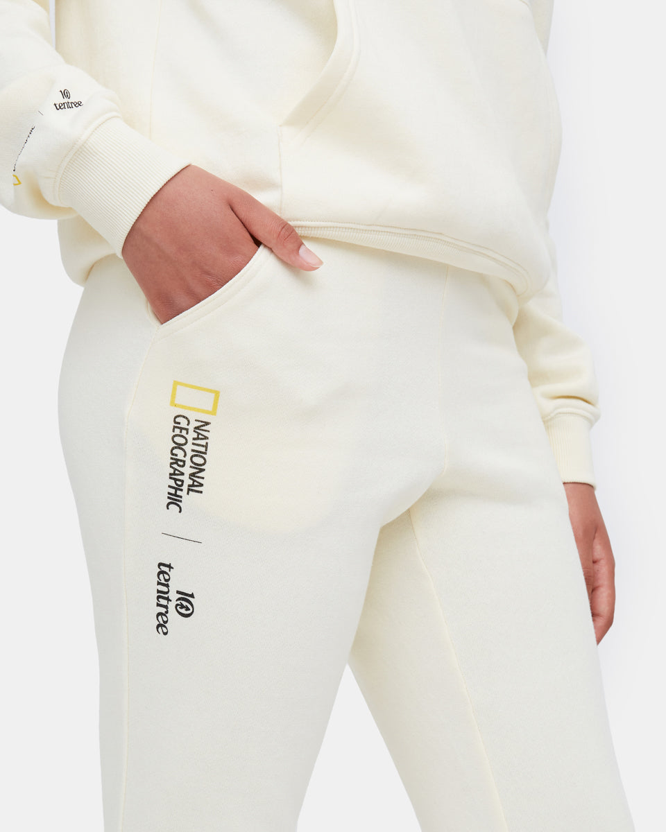 White Women's National Geographic Sweatpants
