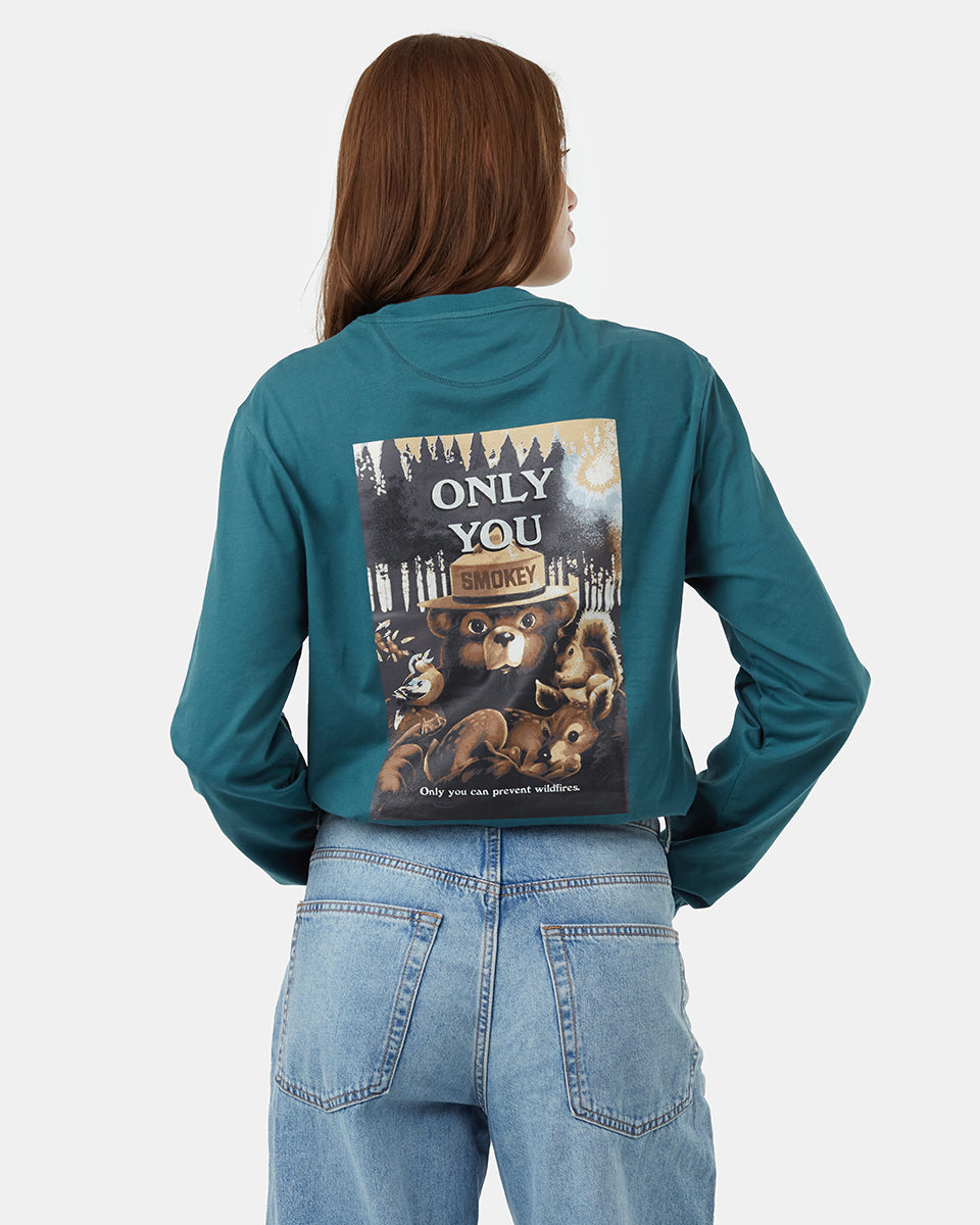 green_smokeybear_graphic_longsleeve