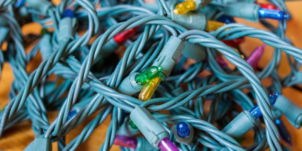 Here's How To Recycle Your Old, Tangled, And Broken Christmas Lights