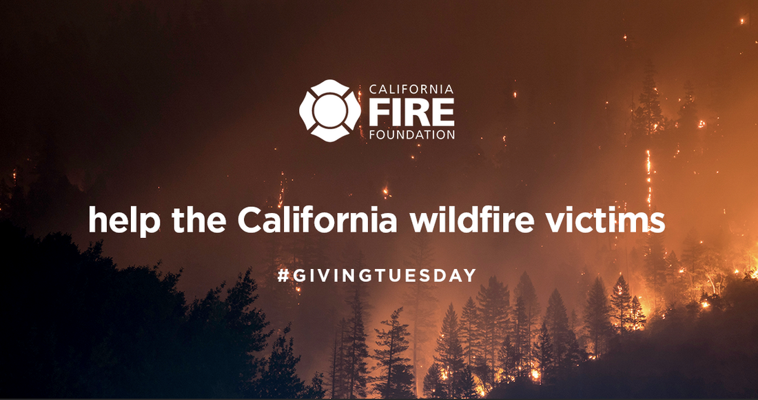 This Giving Tuesday, 20% Of Our Proceeds Go To Helping California's Wildfire Victims