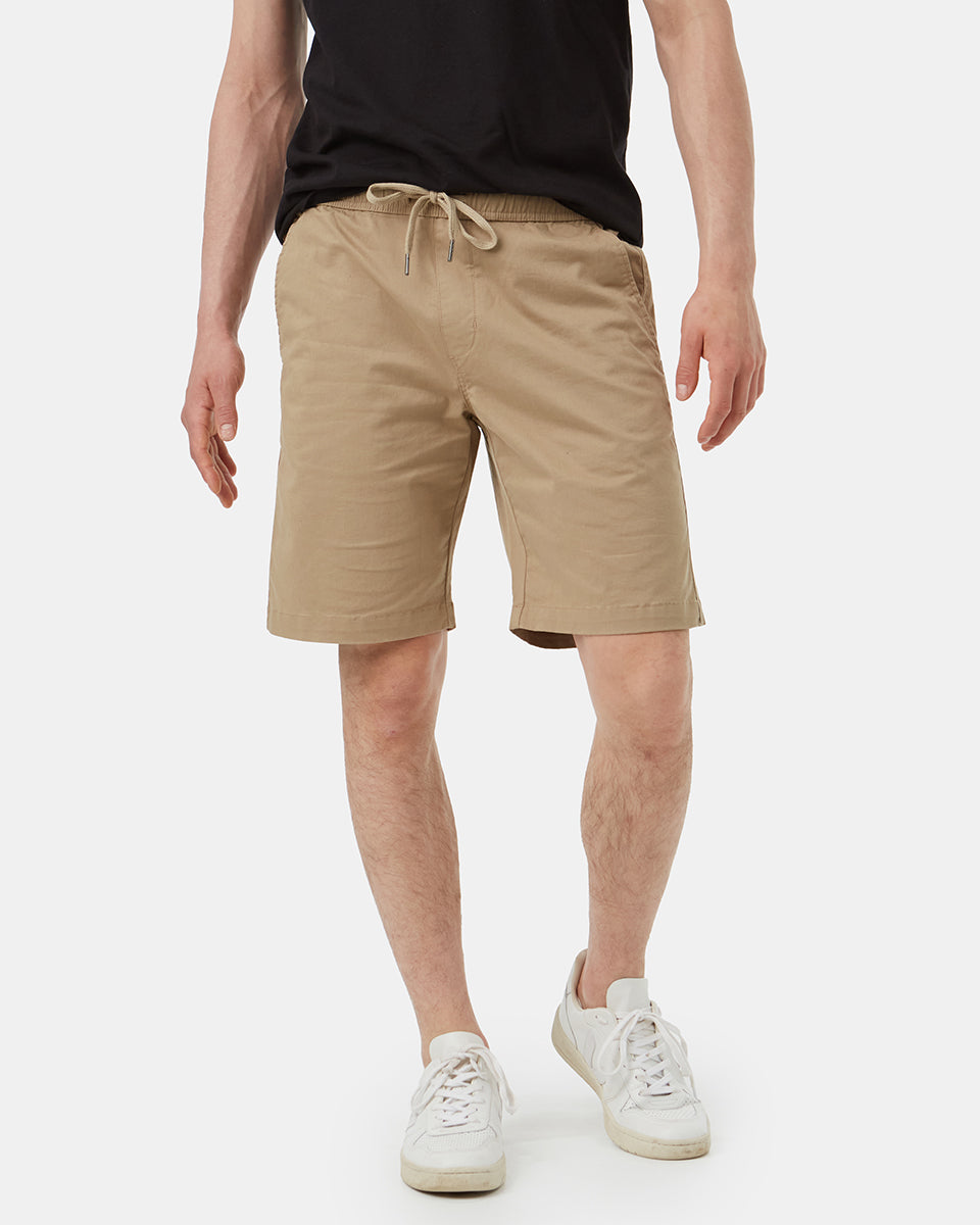 Beige Casual Shorts