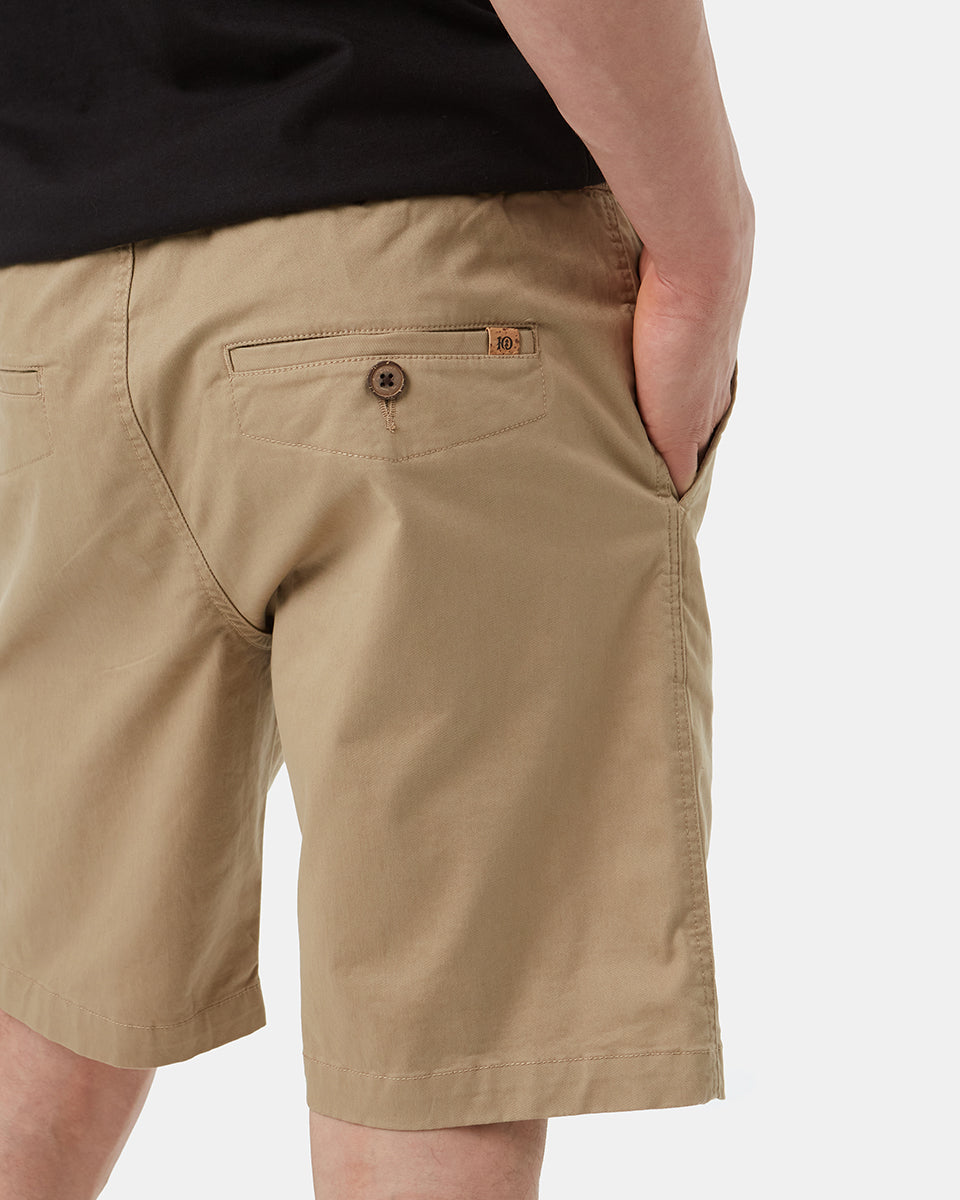 Beige Casual Shorts