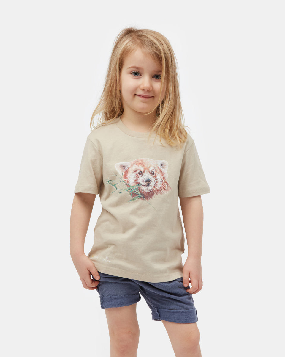 Beige Kids Organic Cotton Graphic Tee