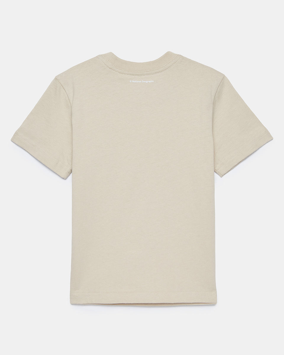 Beige Kids Organic Cotton Graphic Tee