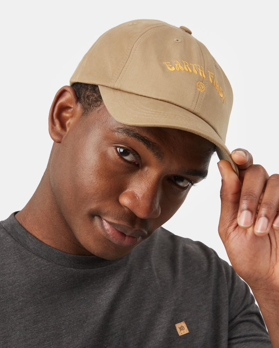 Beige Adjustable Graphic Dad Hat