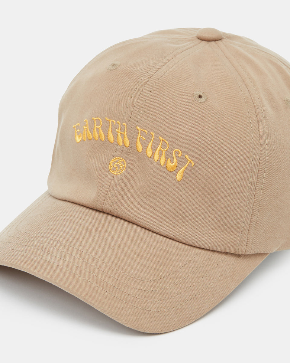 Beige Adjustable Graphic Dad Hat