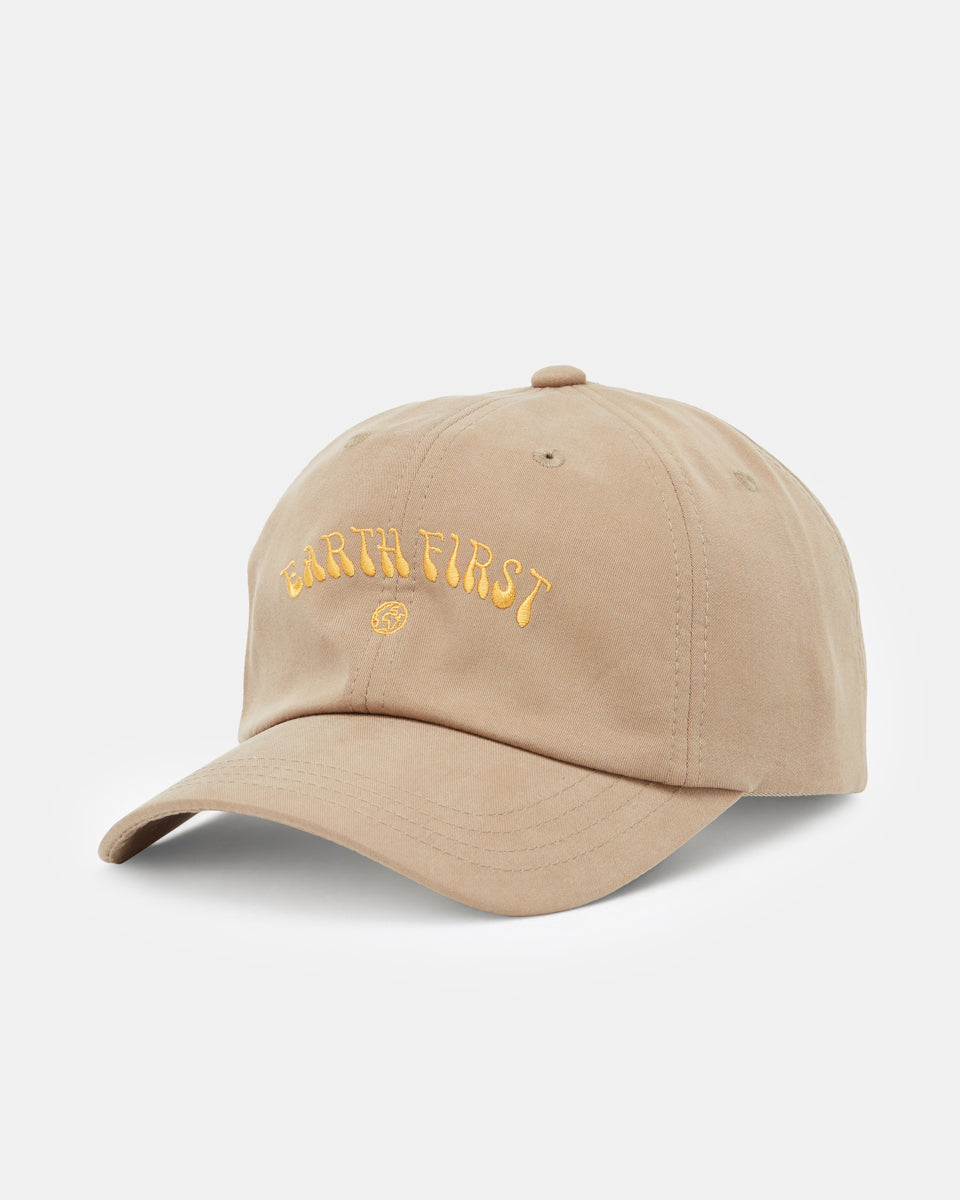 Beige Adjustable Graphic Dad Hat