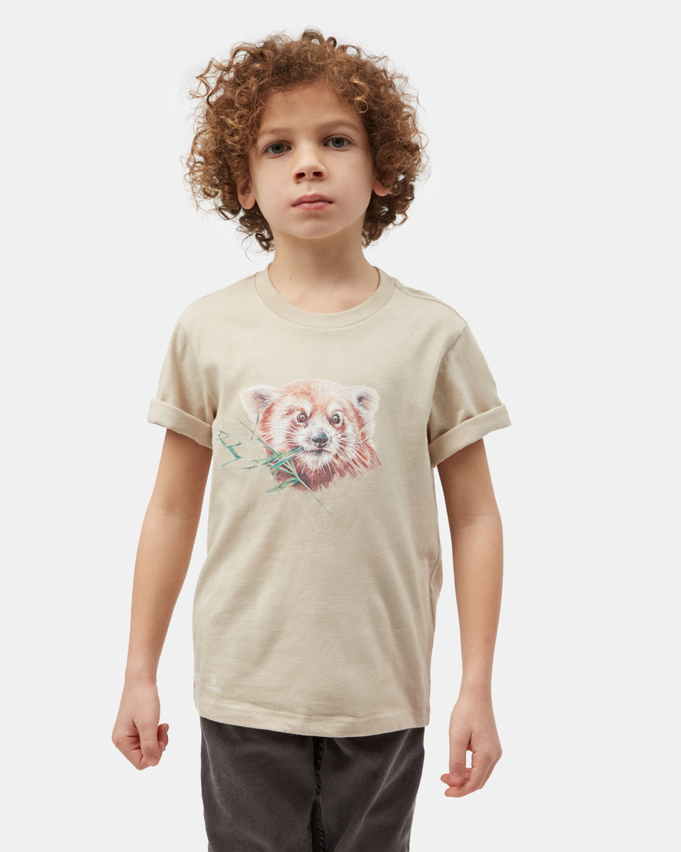 Beige Kids Organic Cotton Graphic Tee