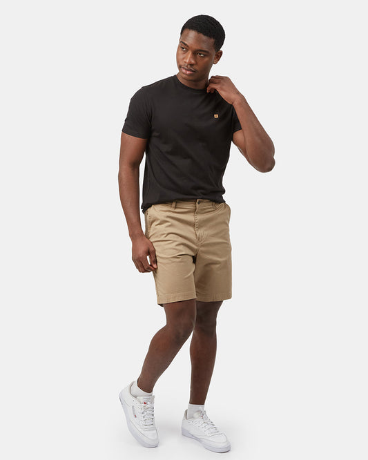 Beige Men's Organic Cotton Twill Shorts