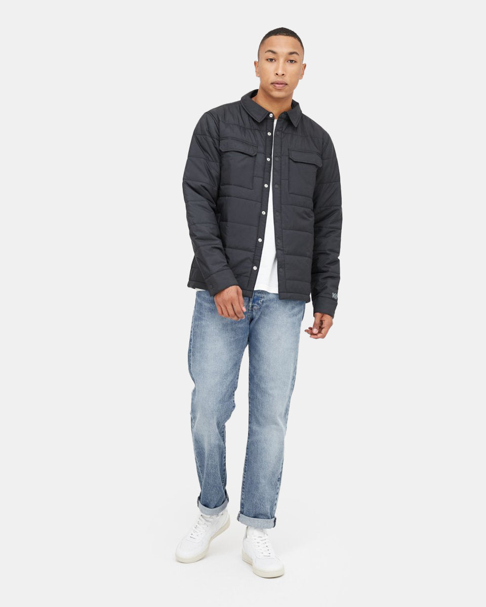 Black Men's Repreve Polyester Shacket