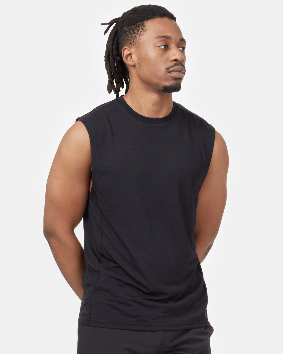 Black Men's Sports Tank Top