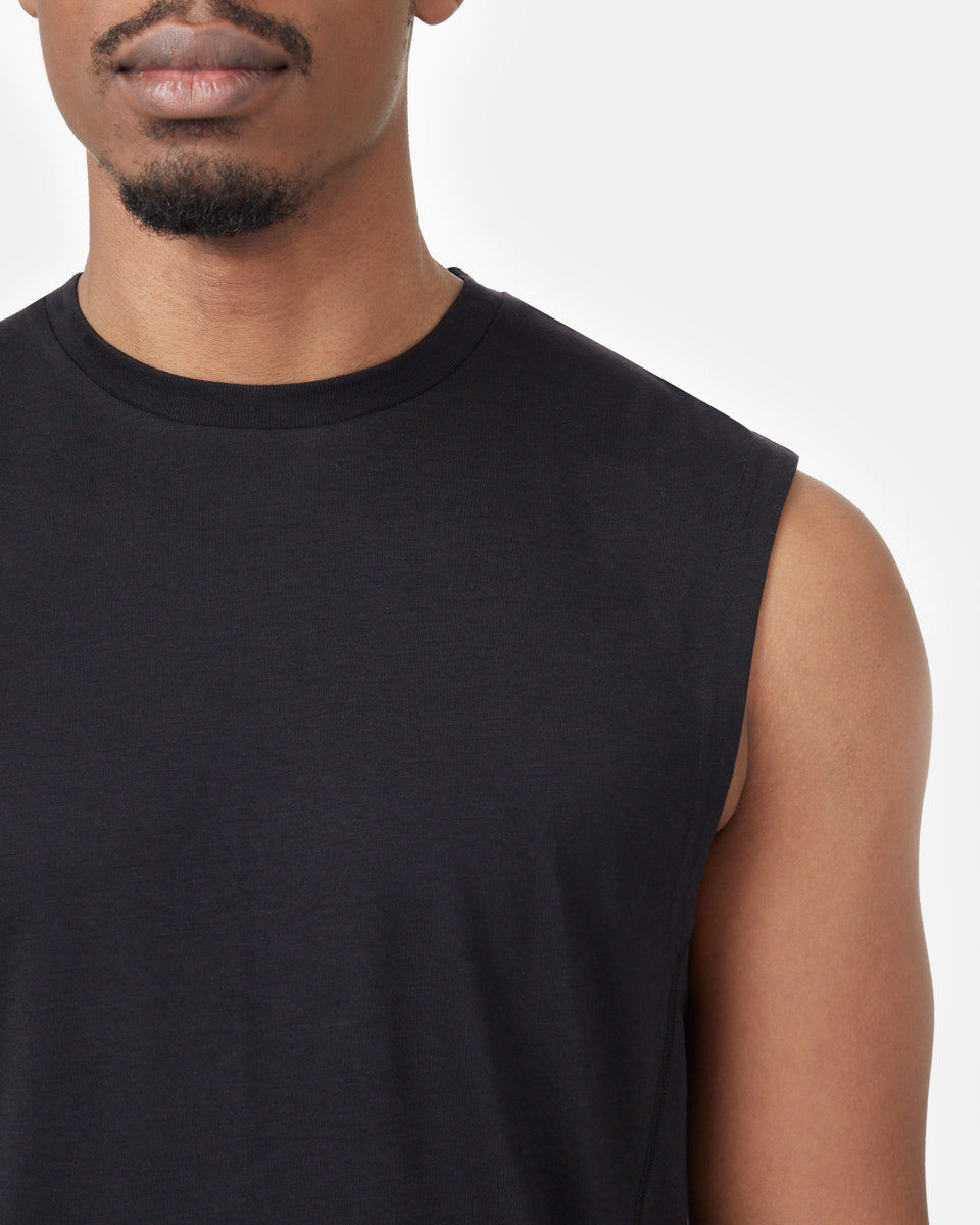 Black Men's Sports Tank Top