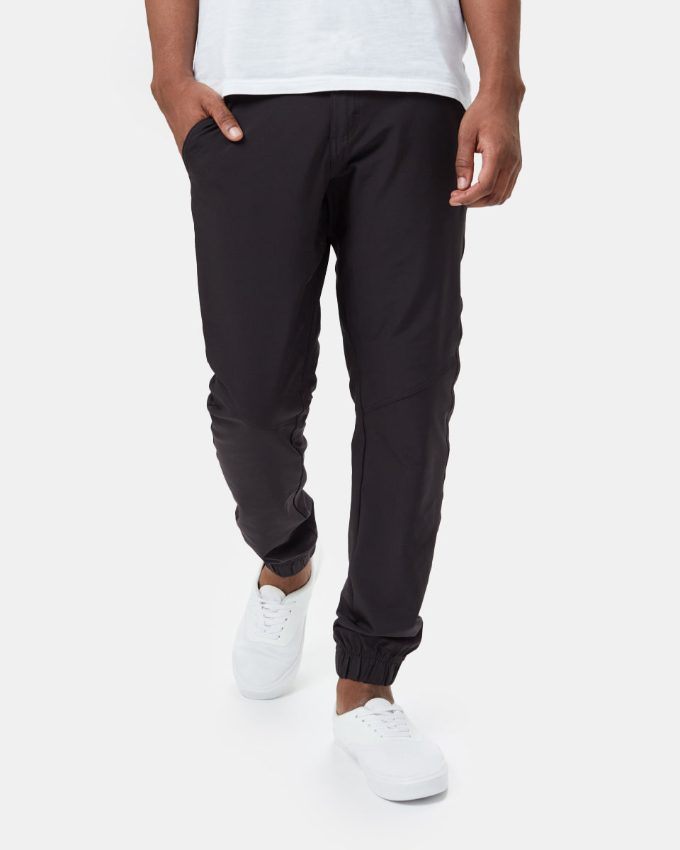 Black Mens Recycled Polyester Joggers