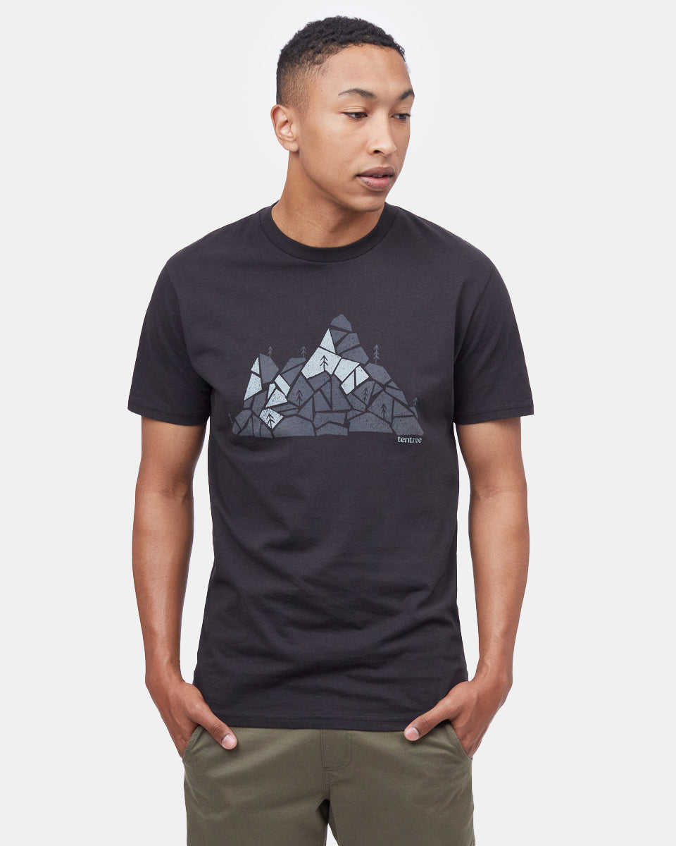 Black Mountain Crew Neck Graphic Tee