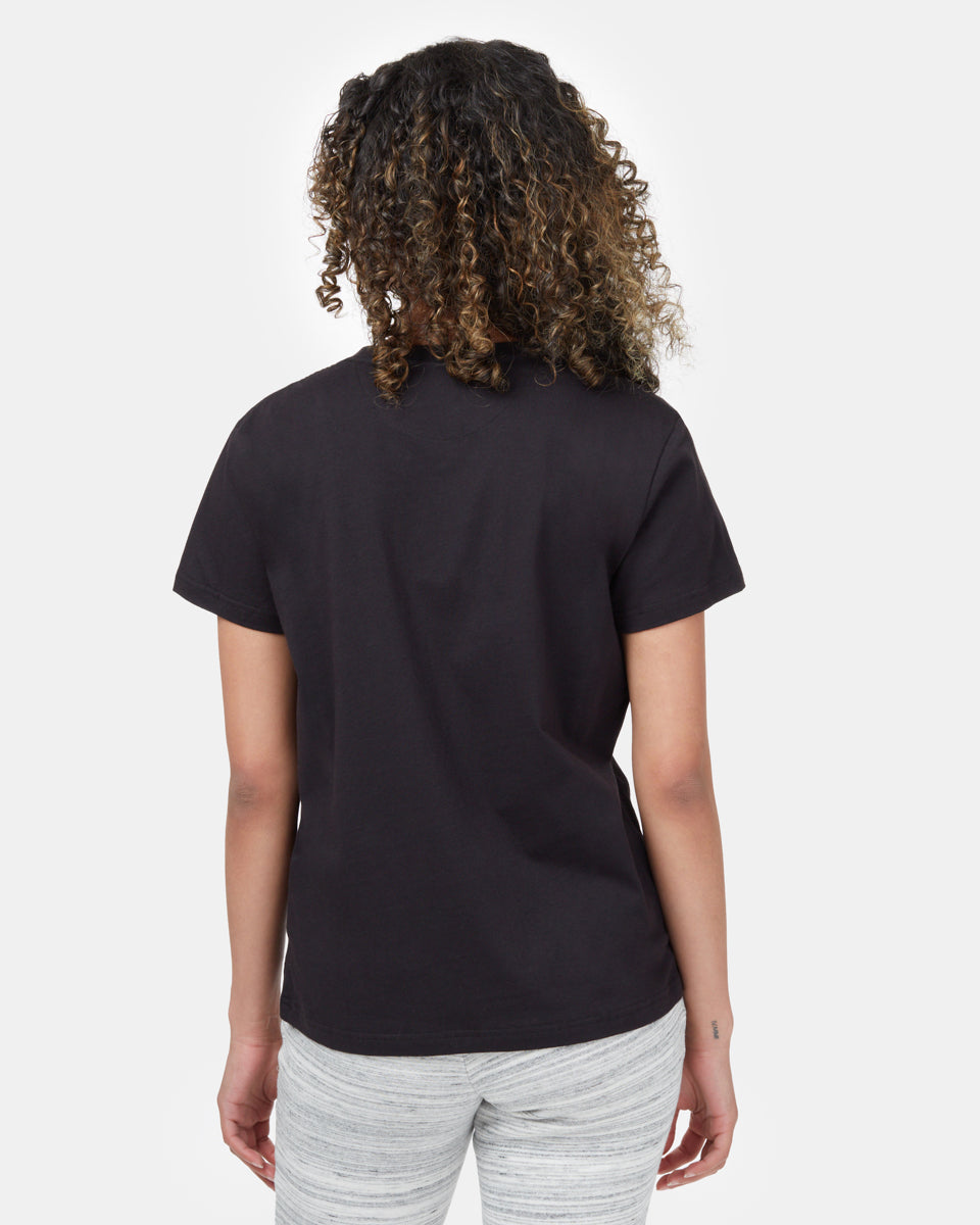 Black Organic Cotton Crew Neck T-Shirt