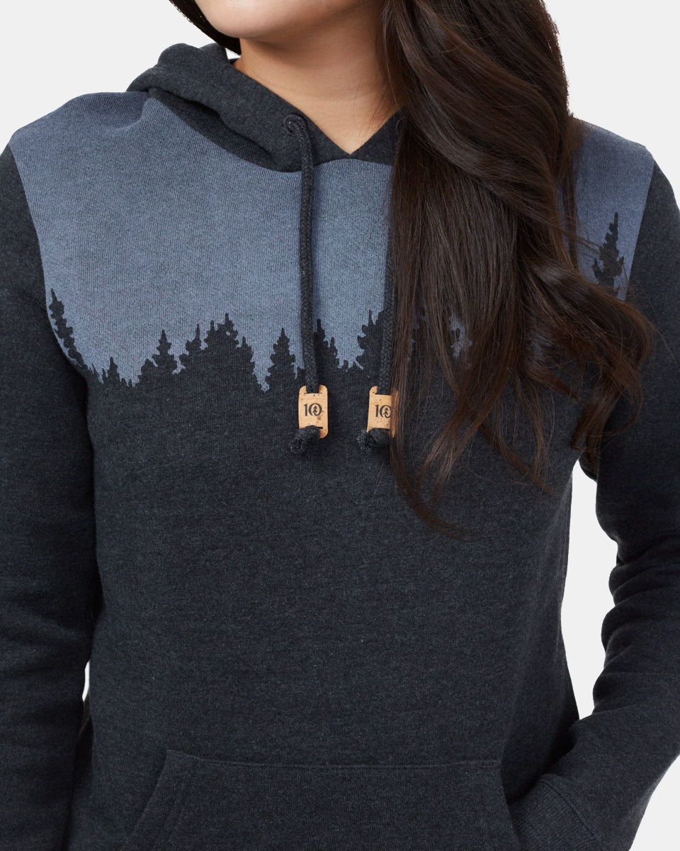 Black  Women's Graphic Pullover Hoodie