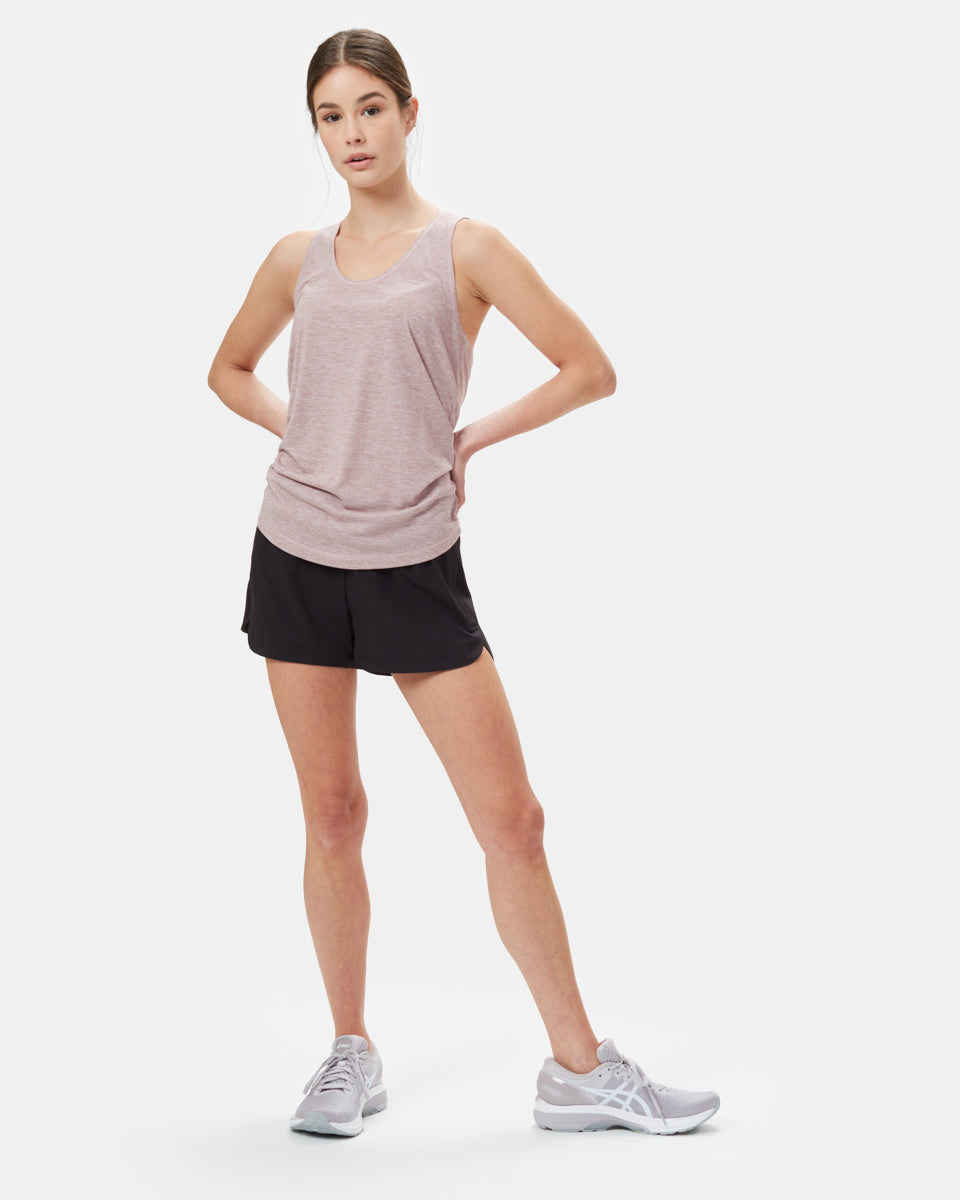 Black Women's Recycled Polyester Sport Shorts