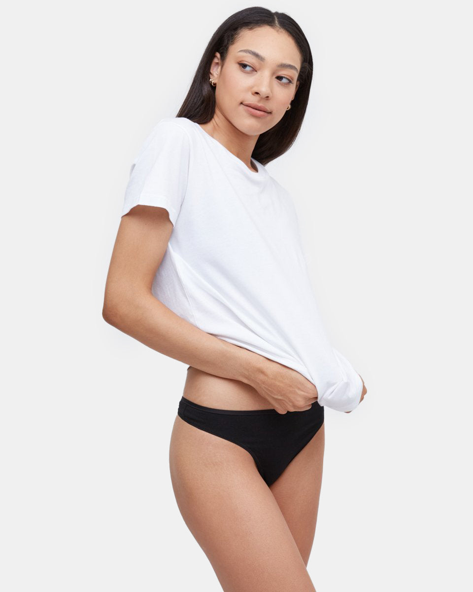 Black Women's Thong Underwear