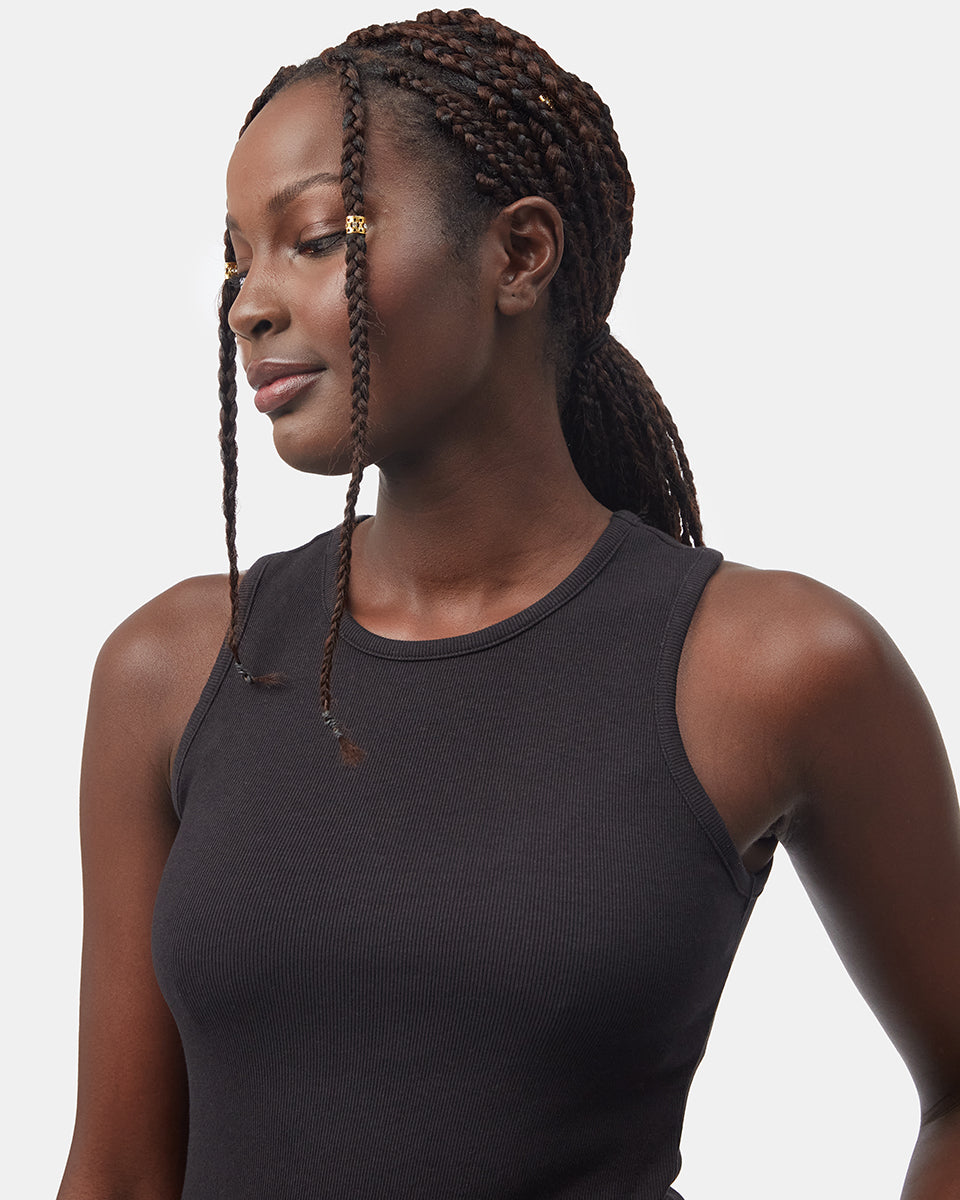 Black-Womens-Eco-Friendly-High-Neck-Tank-Top