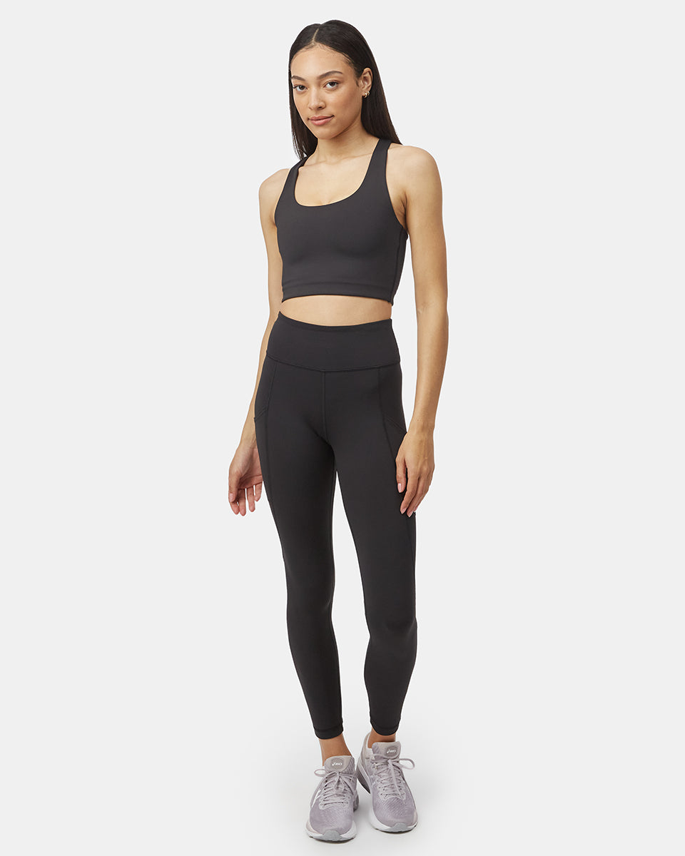 Black Women's Eco-Friendly High-Rise Leggings