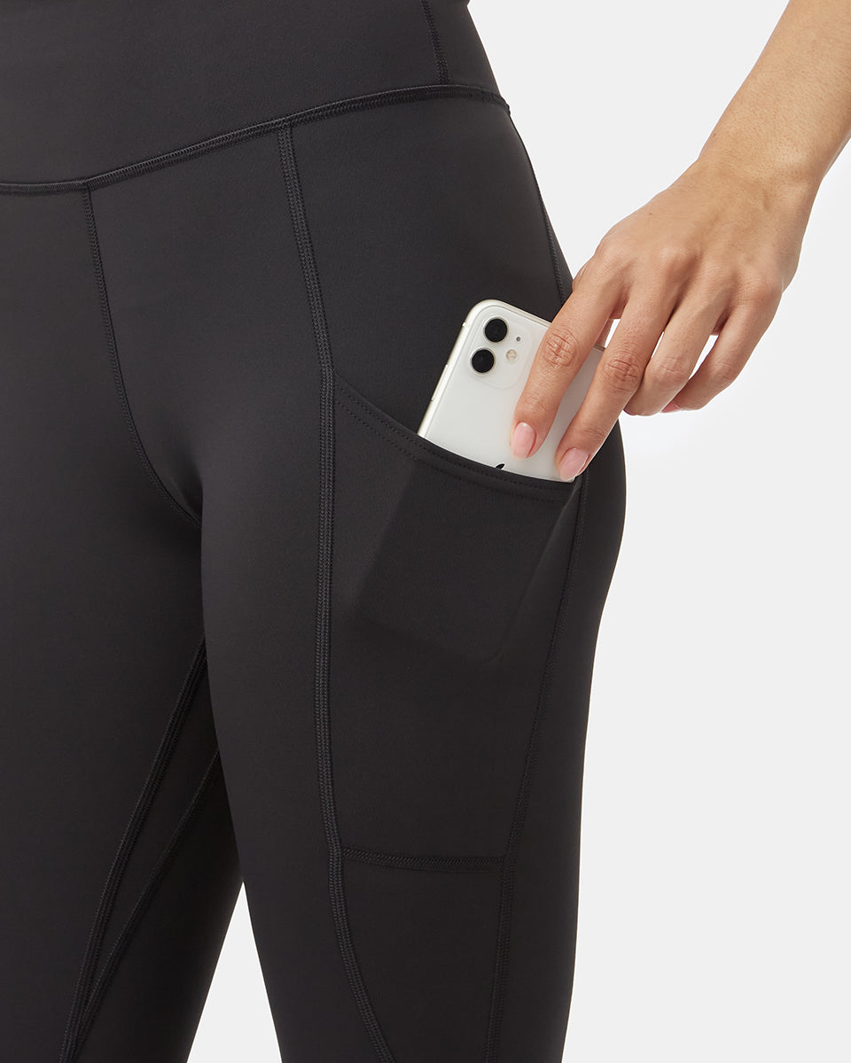 Black Women's Eco-Friendly High-Rise Leggings