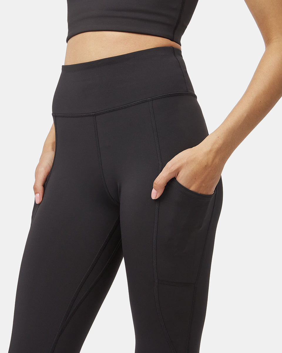 Black Women's Eco-Friendly High-Rise Leggings