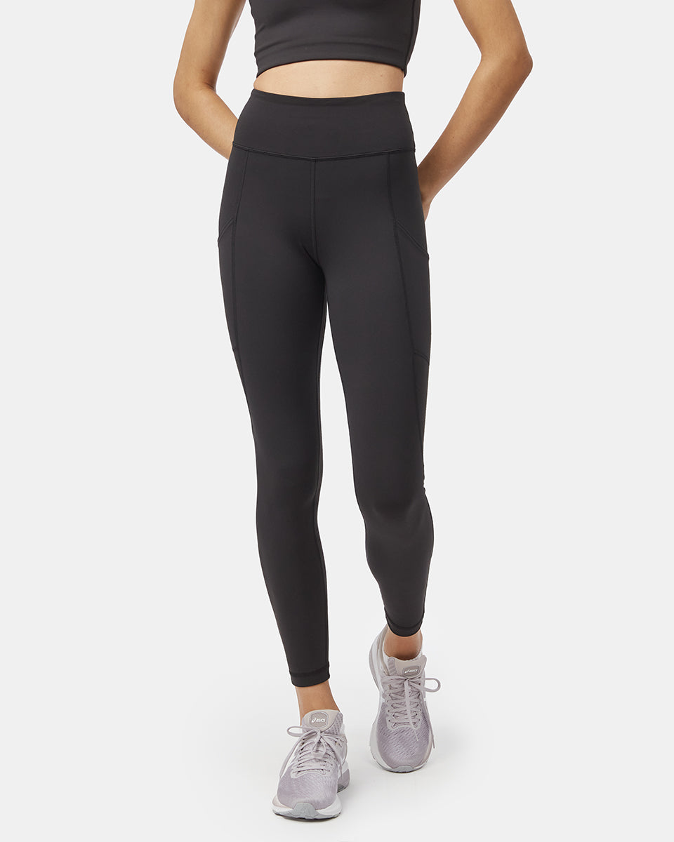 Black Women's Eco-Friendly High-Rise Leggings