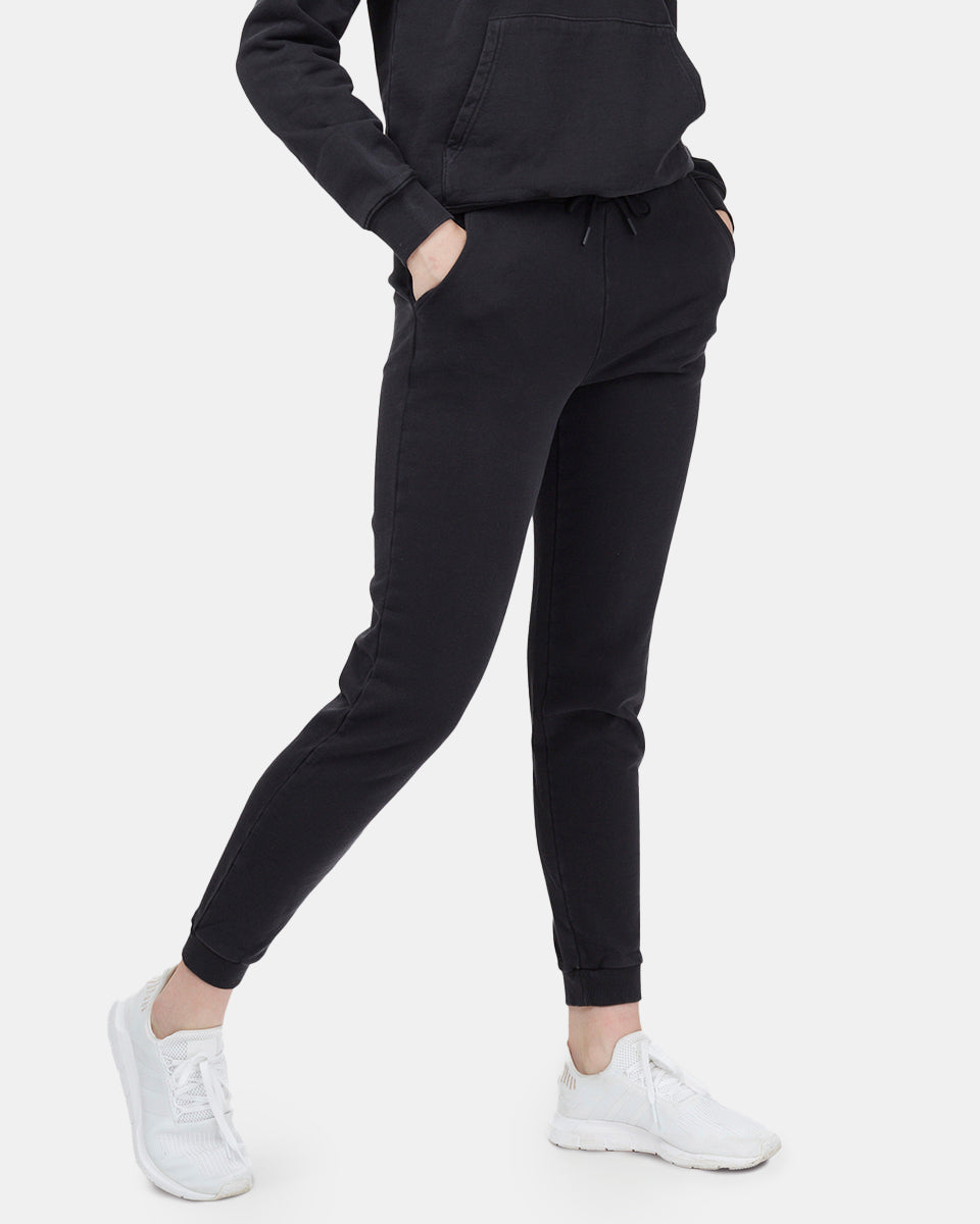 Black Women's Organic Cotton Joggers