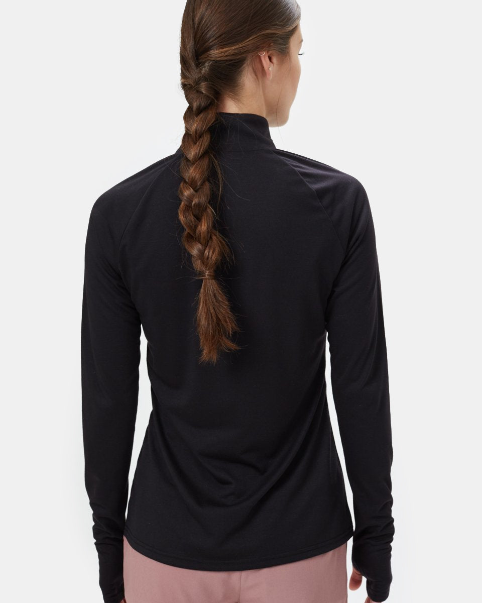 Black-Womens-Sport-Long-Sleeve-Top