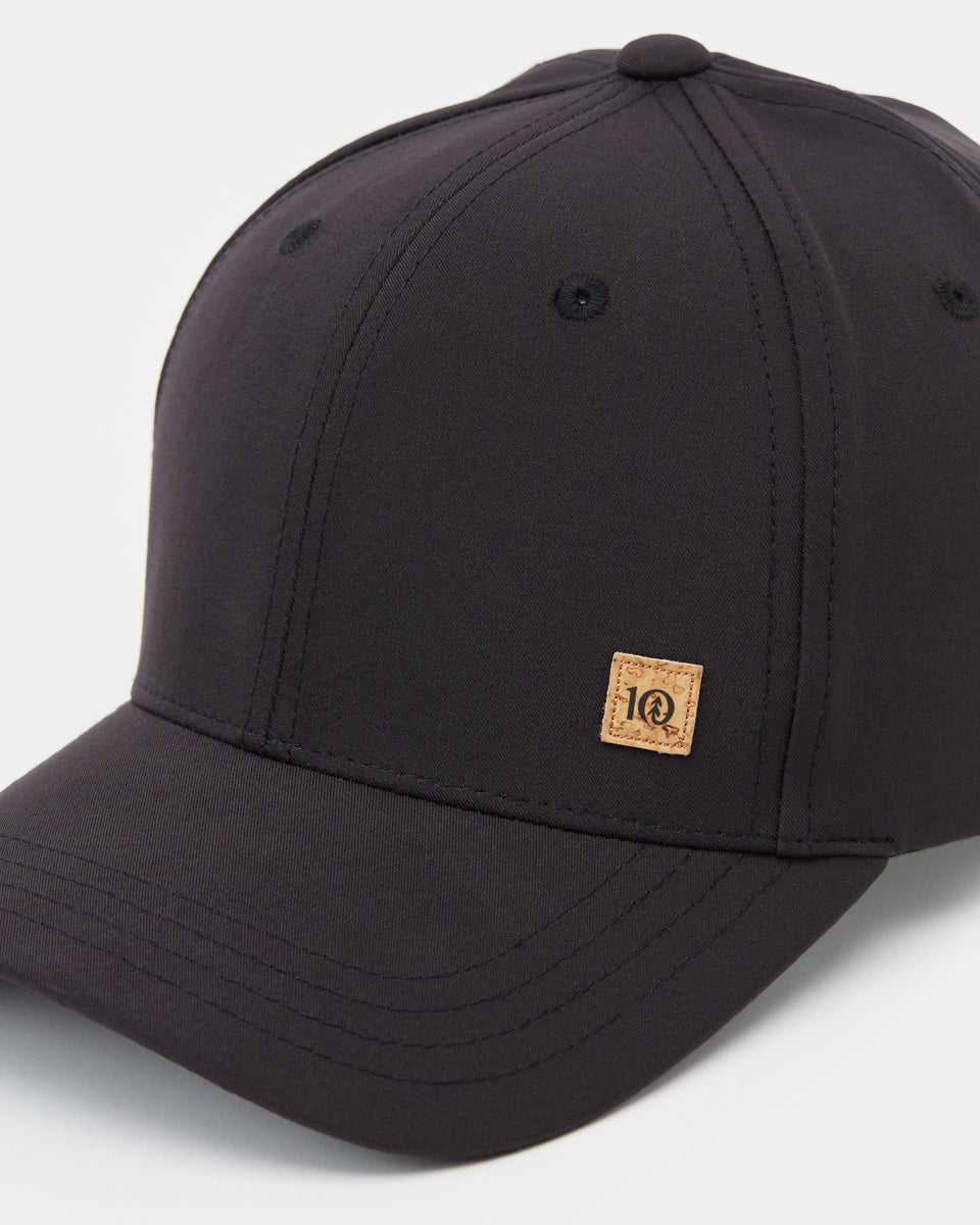 Black Adjustable Cork Baseball Cap