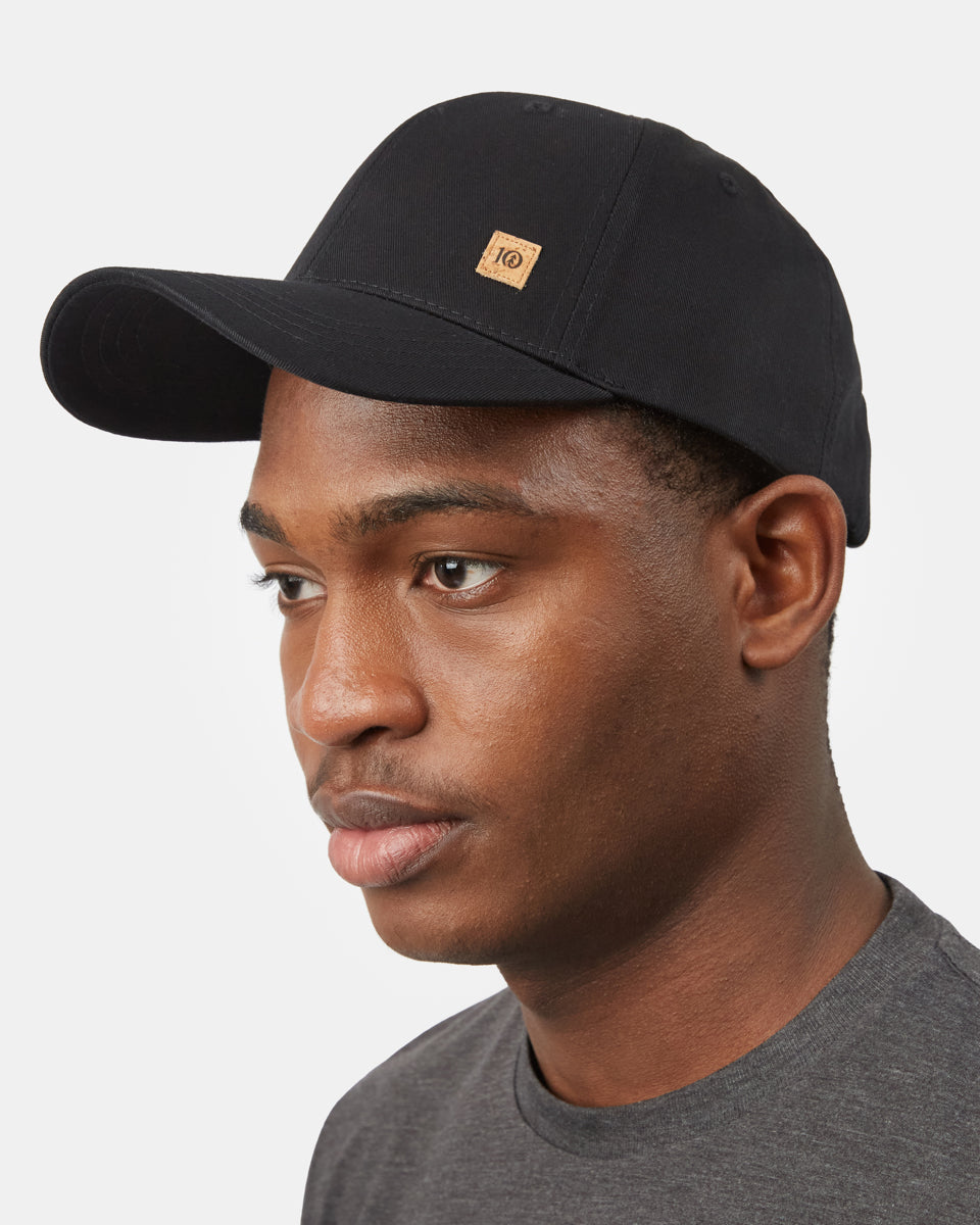 Black Adjustable Cork Baseball Cap
