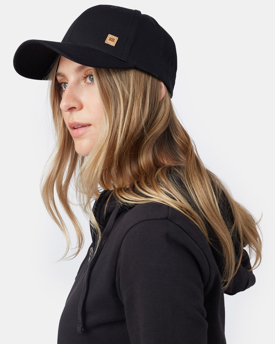 Black Adjustable Cork Baseball Cap