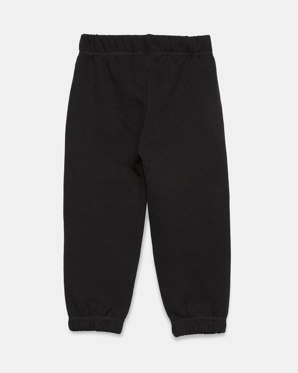 Black Kids Organic Cotton Fleece Sweatpants