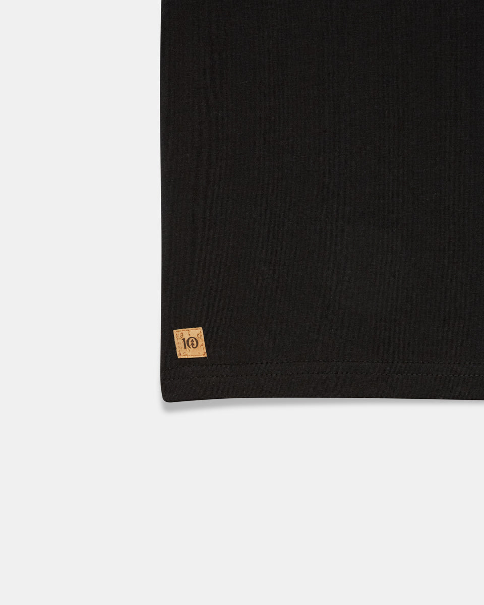 Black Kids Recycled Polyester Tee