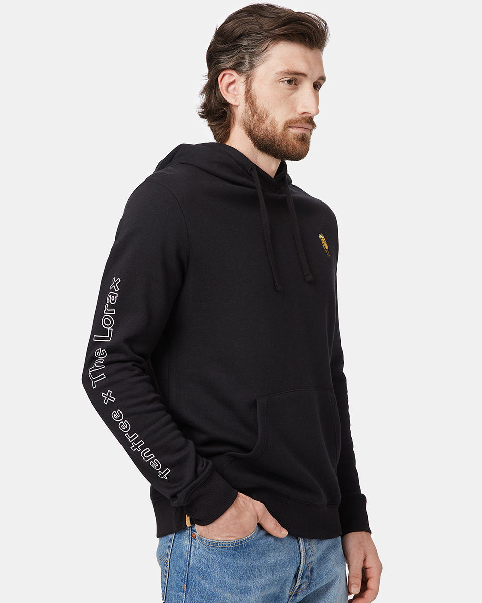 Black Lorax Graphic Hooded Pullover