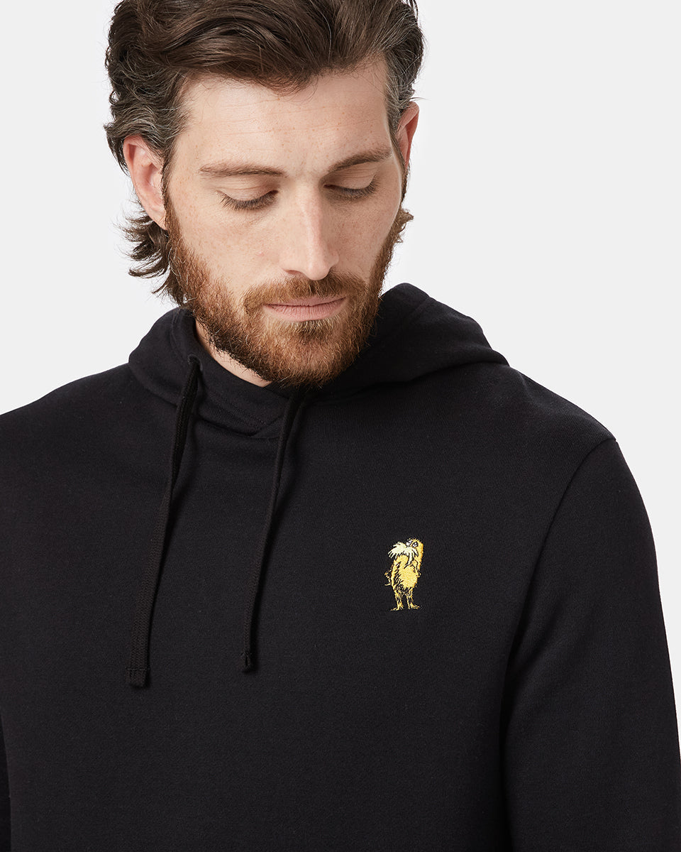 Black Lorax Graphic Hooded Pullover