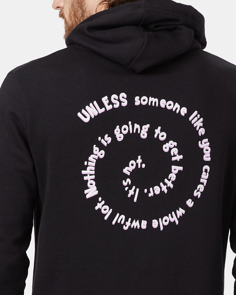 Black Lorax Graphic Hooded Pullover