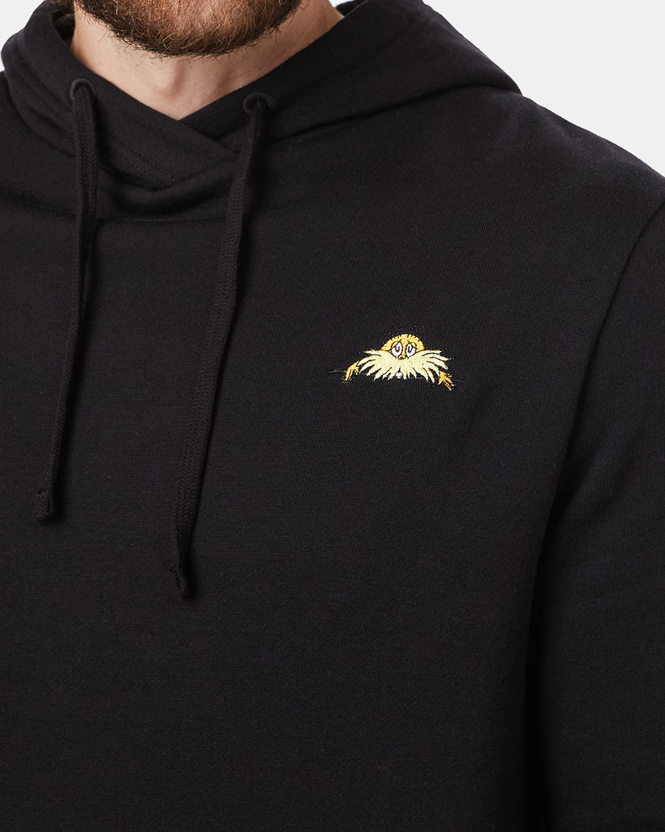 Black Lorax Graphic Hooded Pullover