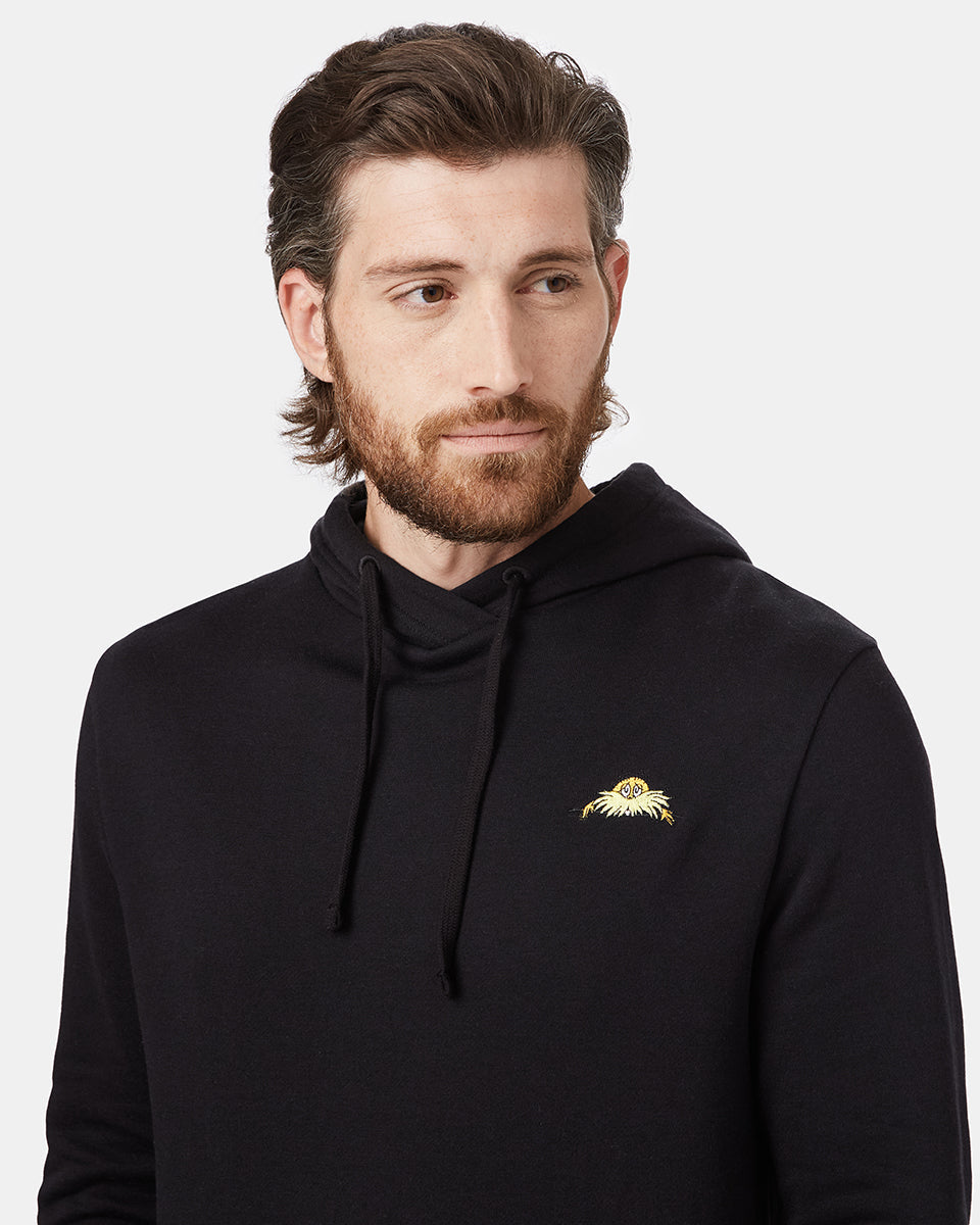 Black Lorax Graphic Hooded Pullover