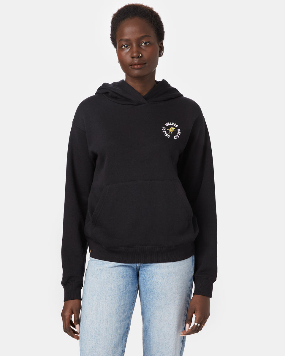 Black Lorax Graphic Pullover Hoodie