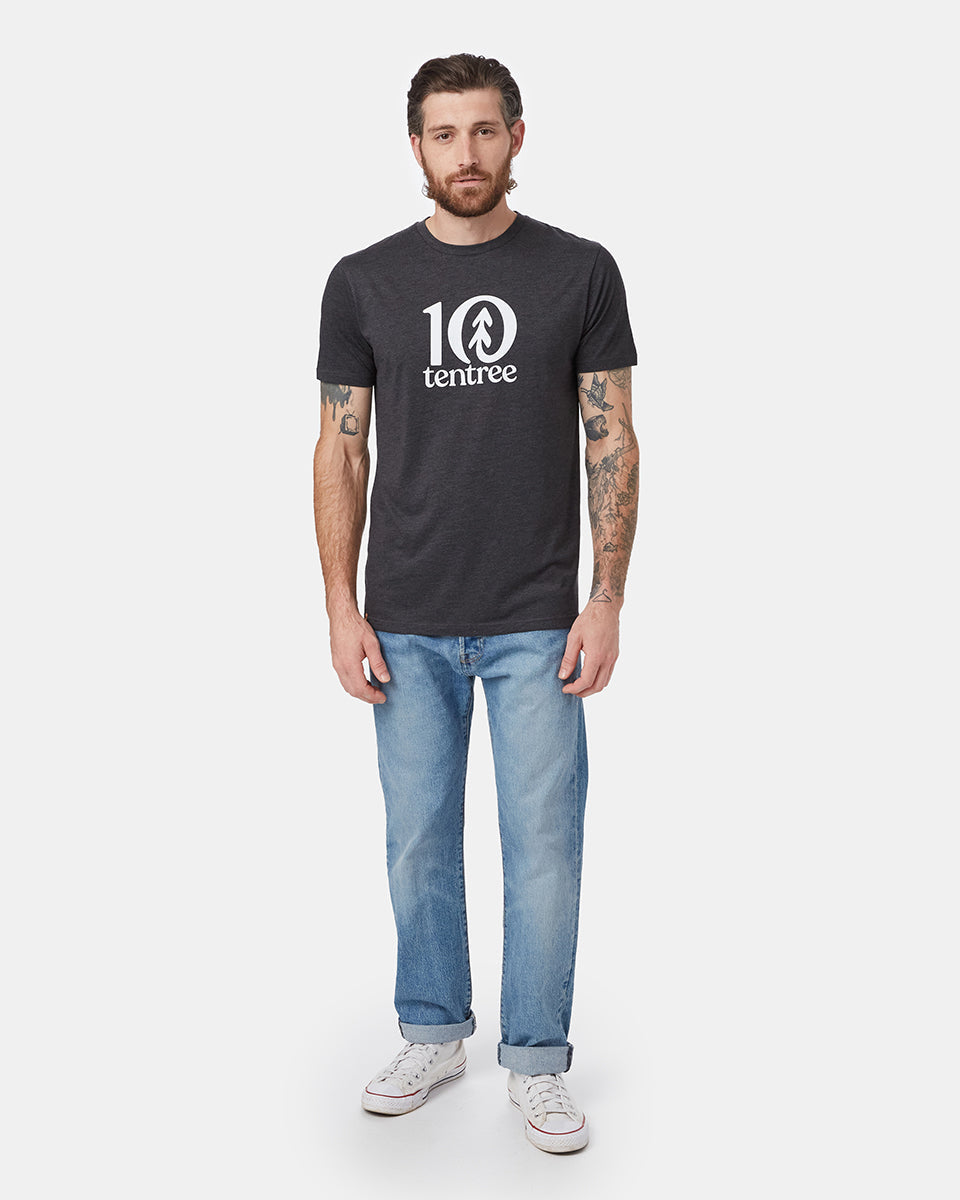 Black Men's Eco-Friendly Graphic Tee