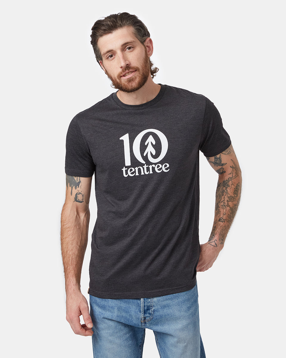 Black Men's Eco-Friendly Graphic Tee