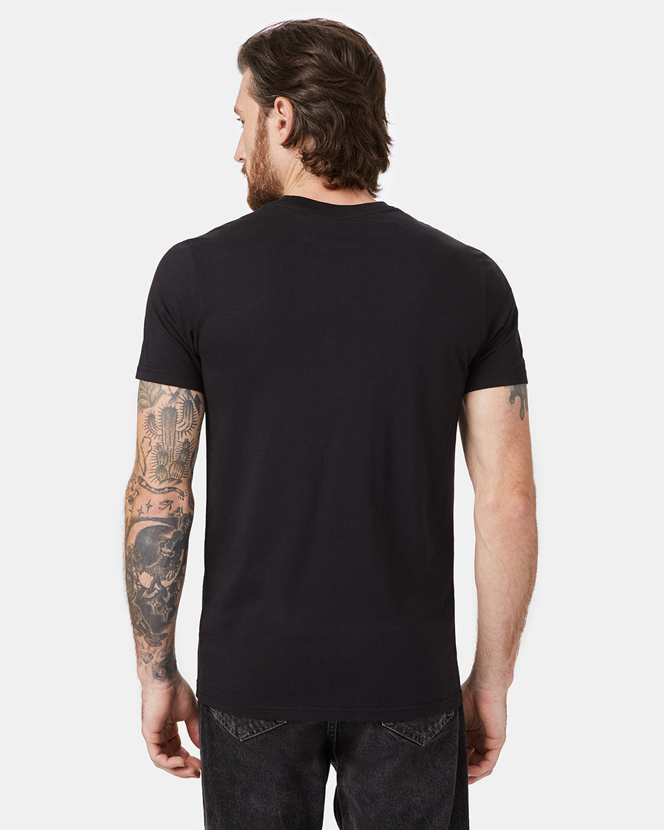 Black Men's Eco-Friendly Graphic Tee