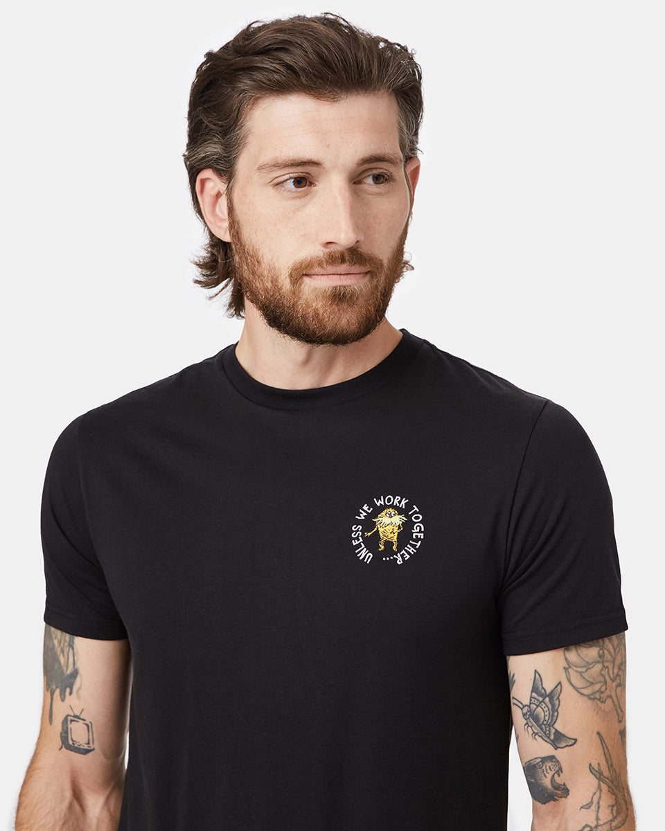 Black Men's Eco-Friendly Graphic Tee